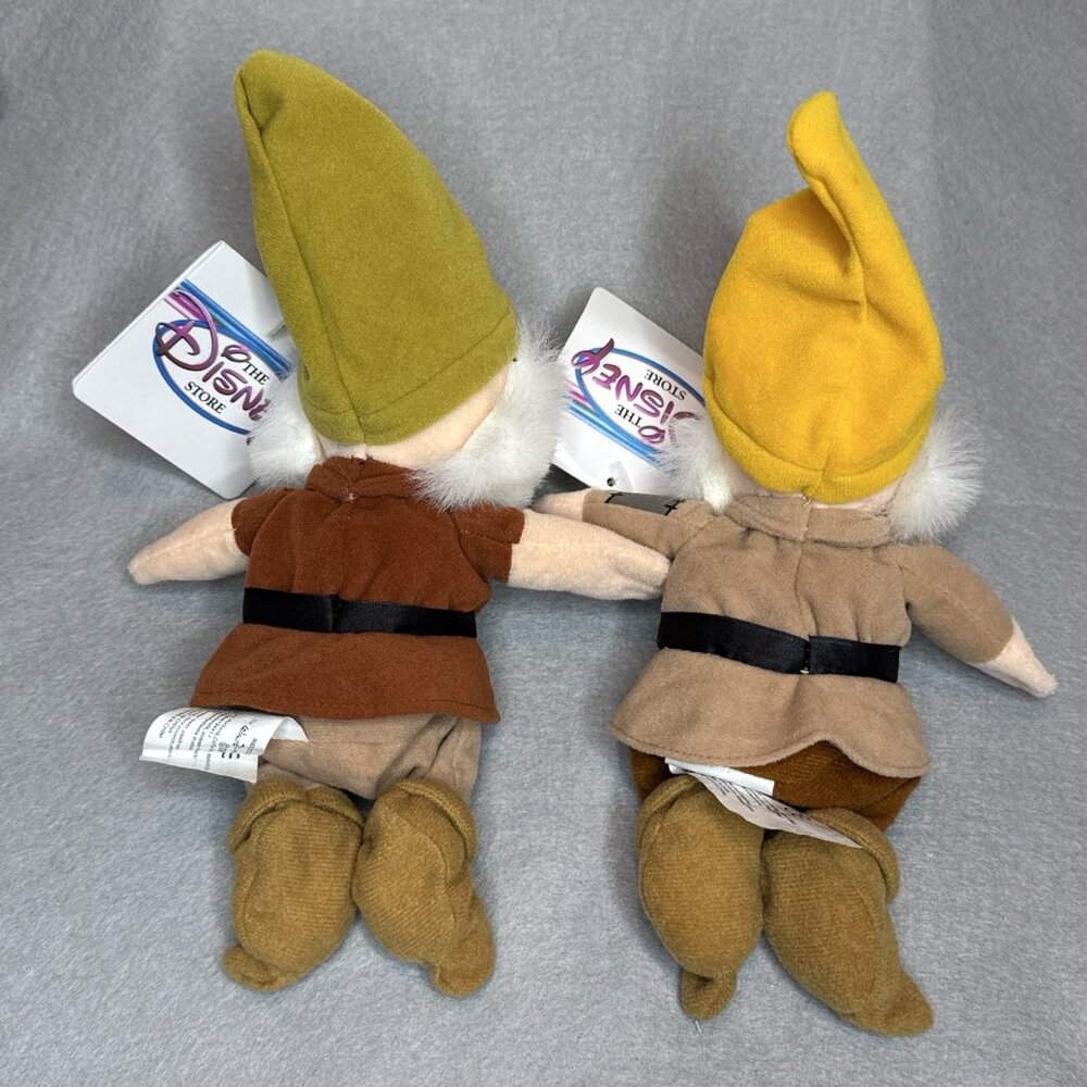 Snow White 7 Dwarfs Prince Witch Disney Store Bean Bag Plush Stuffed Set of 10 - Picture 12 of 16